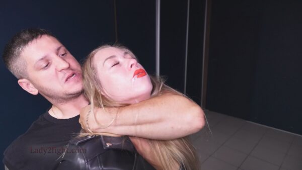 Leather Policewoman Defeated - Image 4